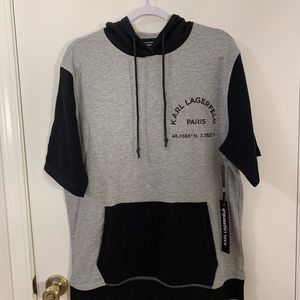 Karl Lagerfeld Pullover Sweatshirt with Hoodie